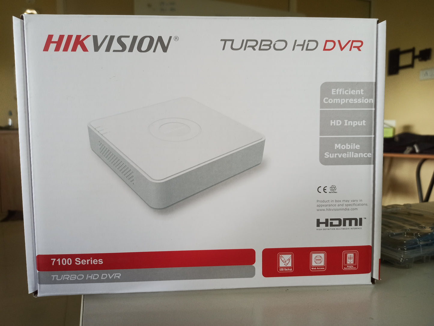 Hikvision 4-Chennal Turbo HD Mini DVR (White) DS-7A04HGHI-F1