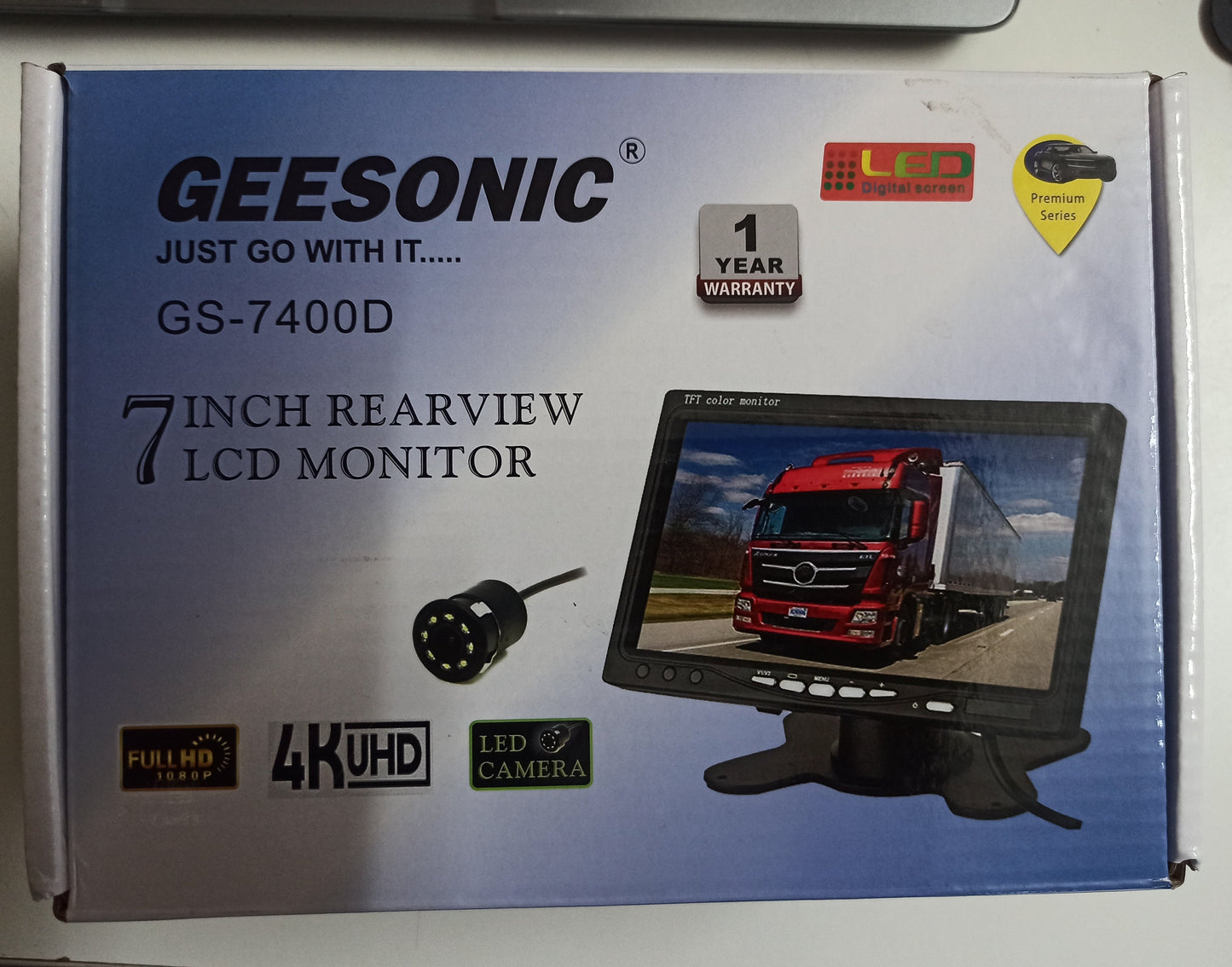GEESONIC GS-7400D Reverse camera with 7-Inch LCD Monitor