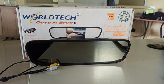 WORLDTECH WT TFT471 4.7 Inch LED Car Camera Sensor Rearview Mirror.