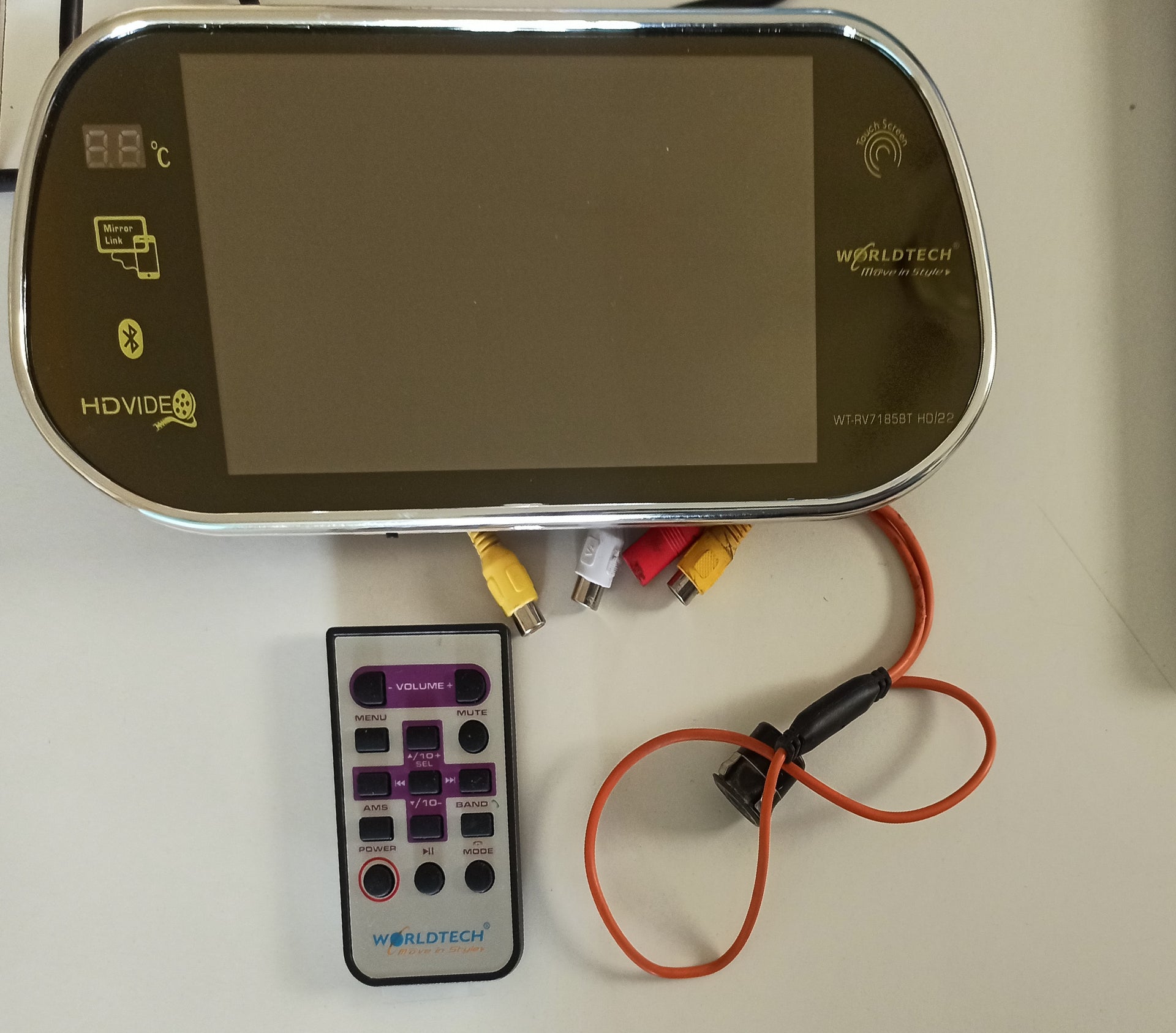 Worldtech WT- 7185BT Inch Rearview Monitor,System